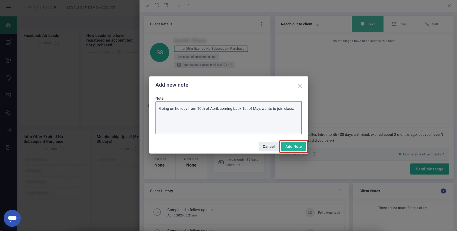 Loyalsnap - Add a Note on a Client’s Account - modal note.jpg