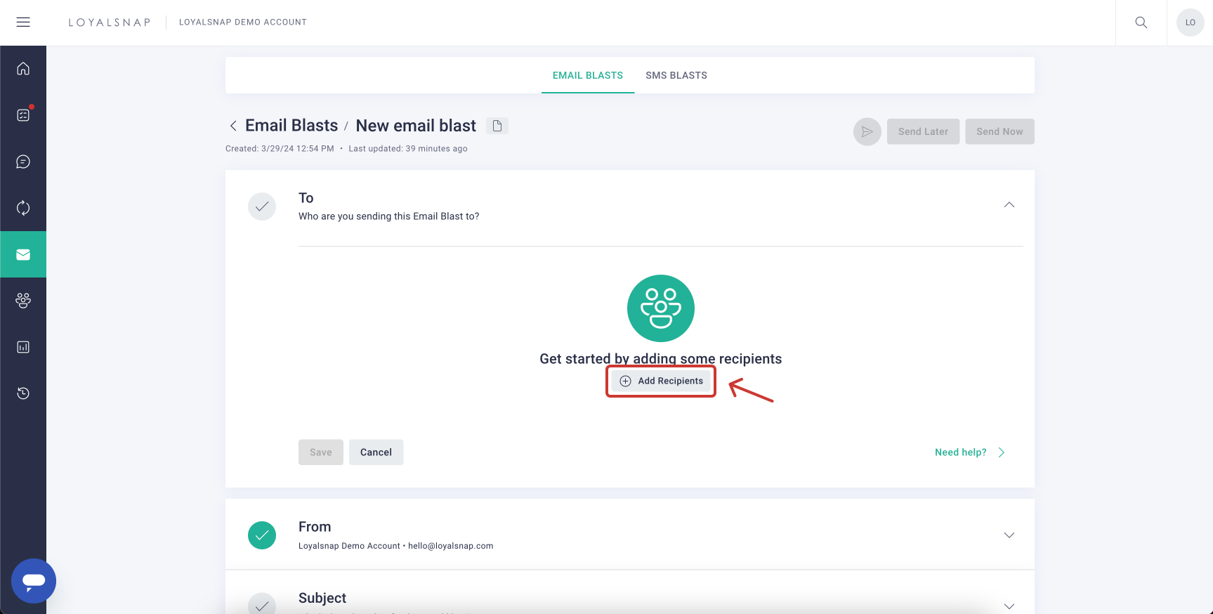 Loyalsnap - Using Client Lists in Email Blasts - Add recipients.jpg