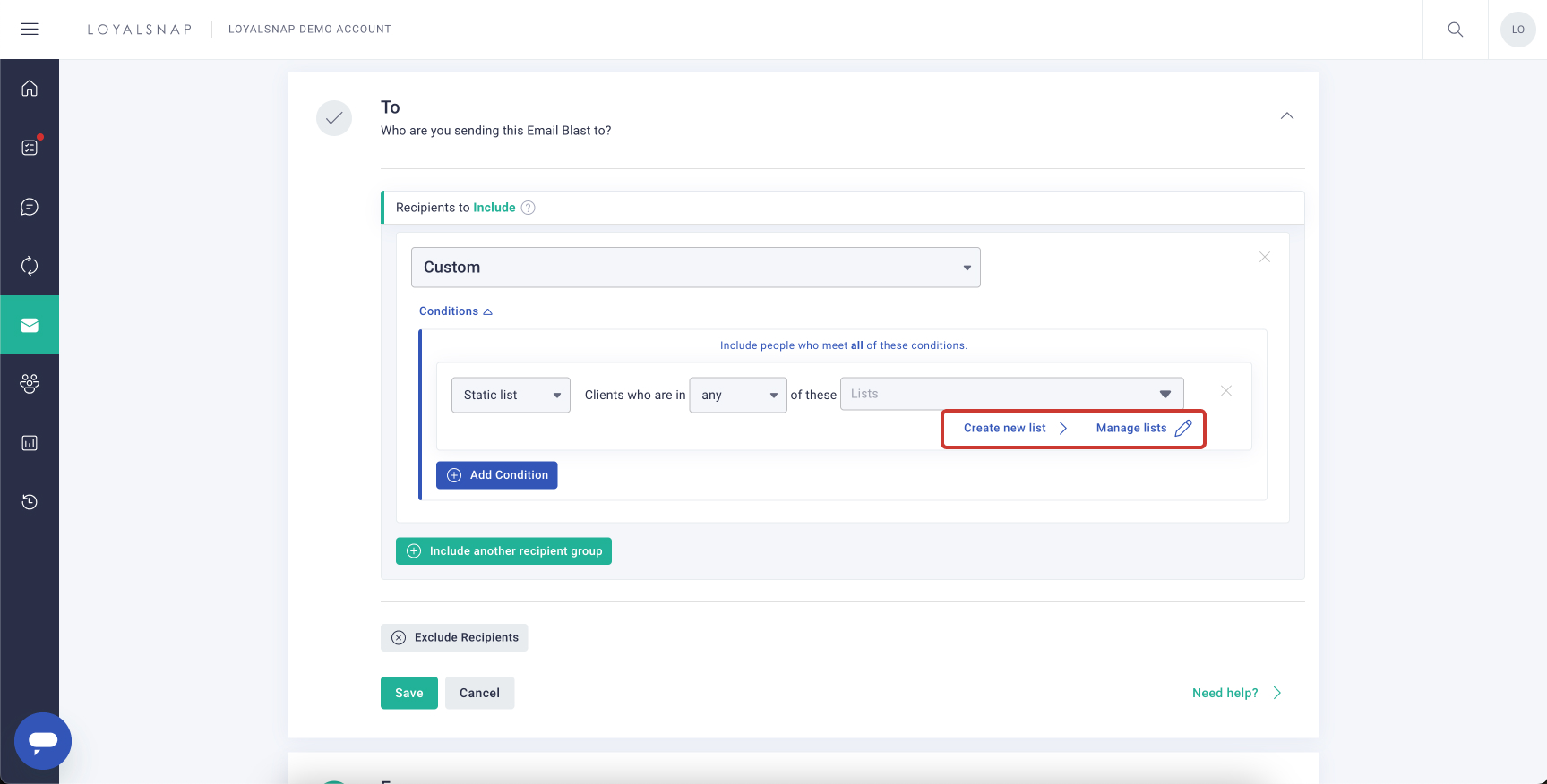 Loyalsnap - Using Client Lists in Email Blasts - Add conditions edit.jpg