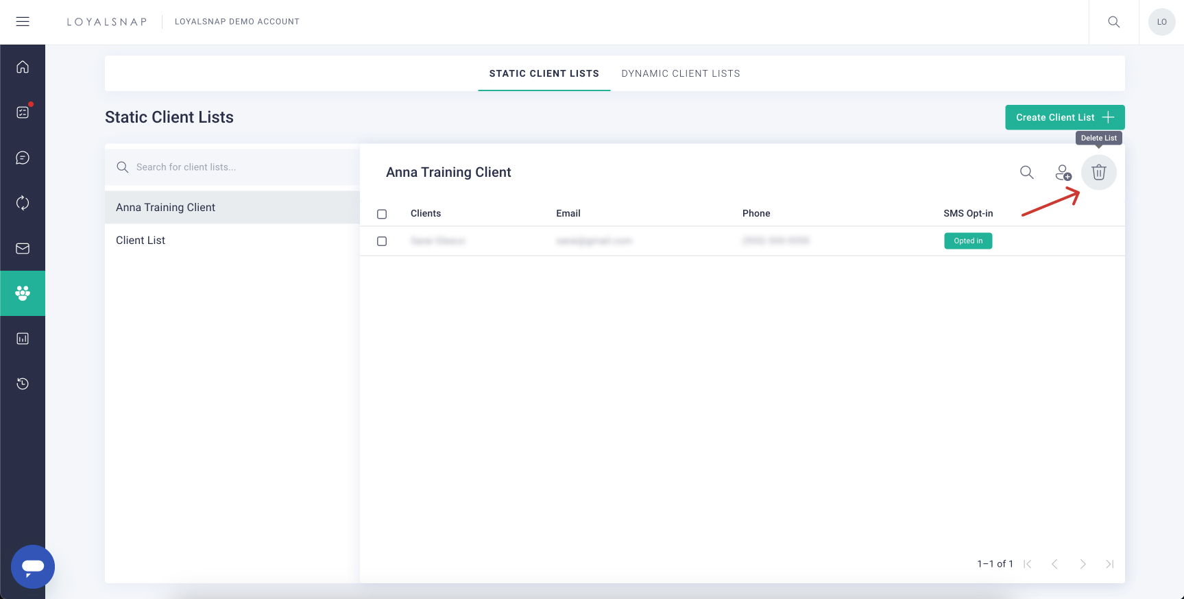 Loyalsnap - Delete a Client List - page.jpg